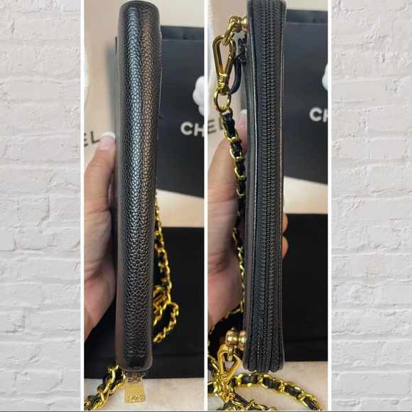 Chanel CC Caviar Leather Zip Around Long Wallet - Picture 8 of 10